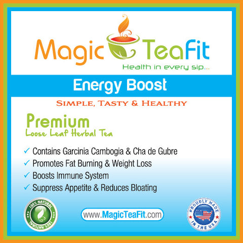 Detox Tea + Energy Boost + Pink & Light Blue Bottle +100 Filters